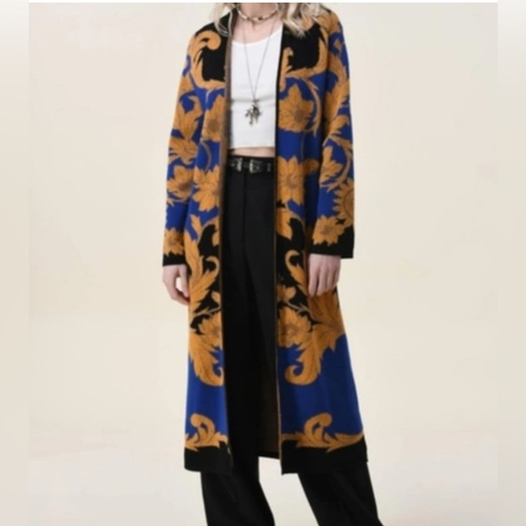 Vertigo Paris Sweaters - NWT VERTIGO Paris Long Cardigan Sweater Open Front Duster Medium